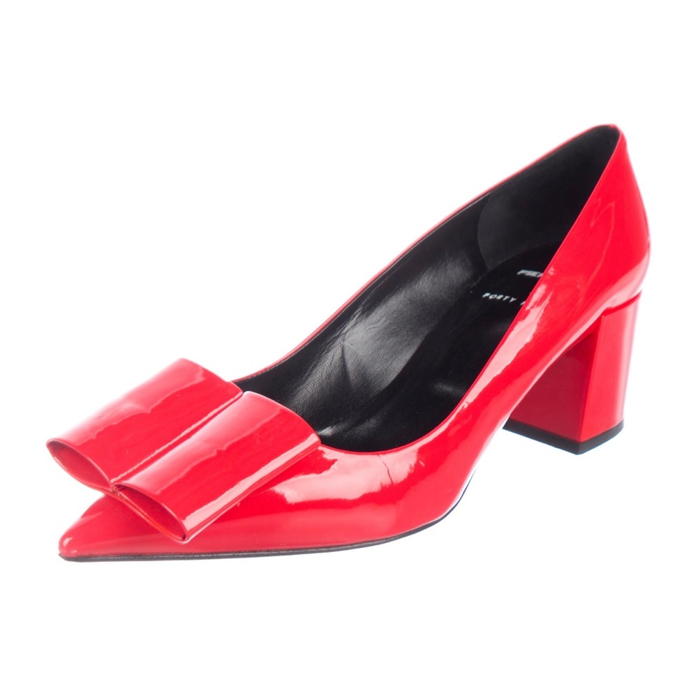 Pierre Hardy red pointed toe pumps size 39.5